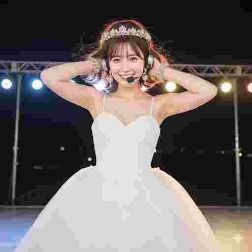 アイドル ウェディングドレス 写真素材｜写真素材