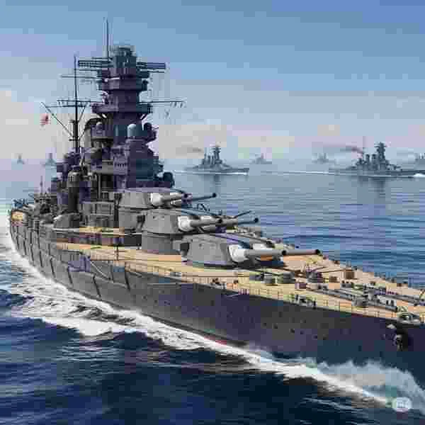 戦艦大和 カラー 現代に蘇る 写真素材｜写真素材