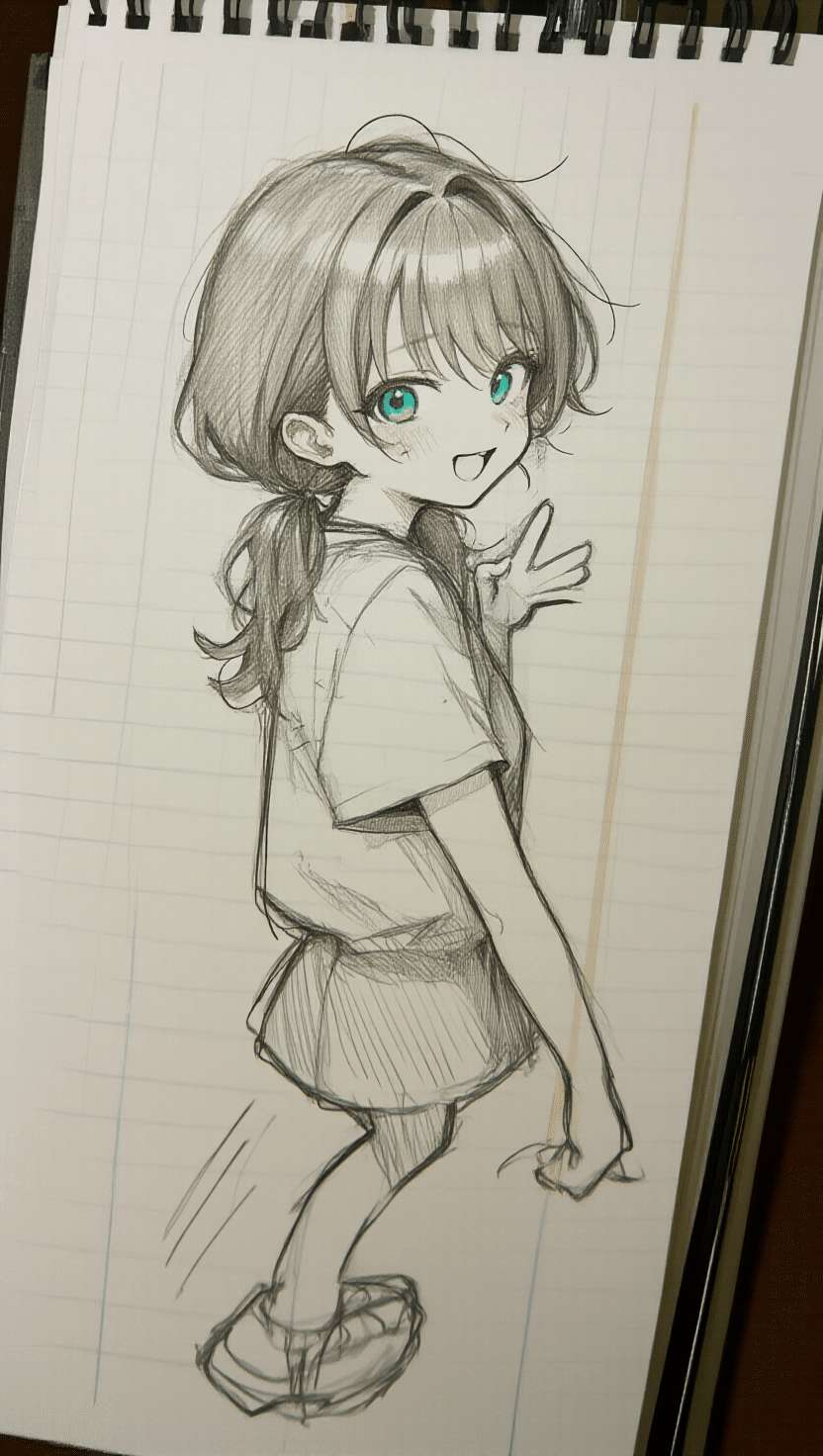 🎨落書きラフから始めるお絵描き【二人の創作Gemini】｜旅くま