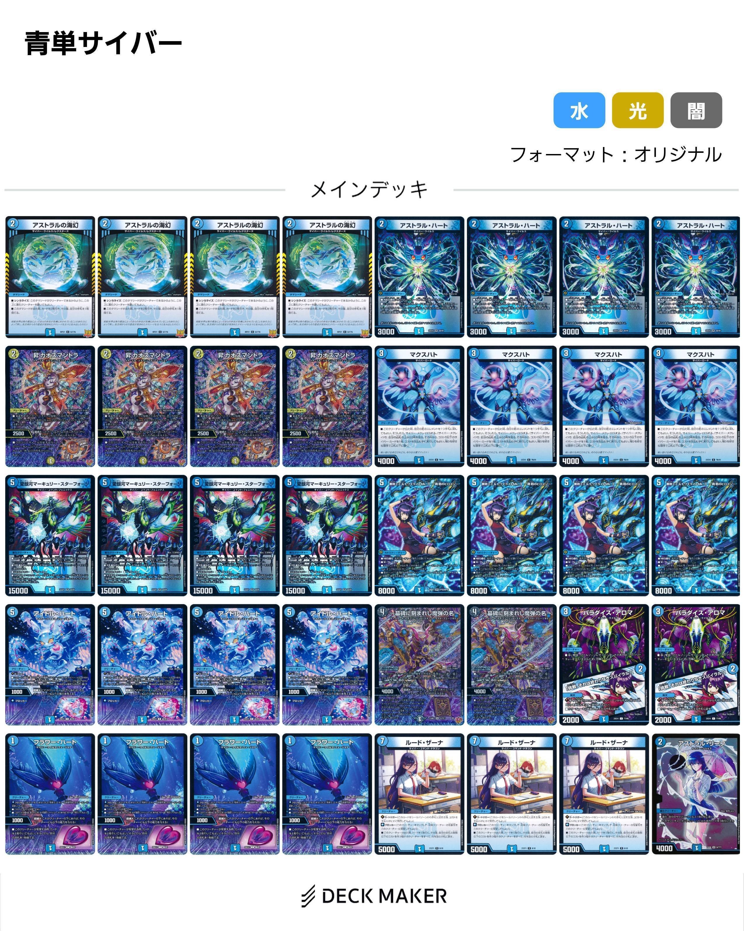 青単サイバー　シュトラ、エメラル無し 青単サイバー(シュトラ抜き)｜おかるん