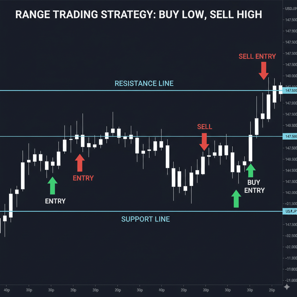 レンジ戦略とは？FX市場の7割を攻略する基本を徹底解説｜FXEAP