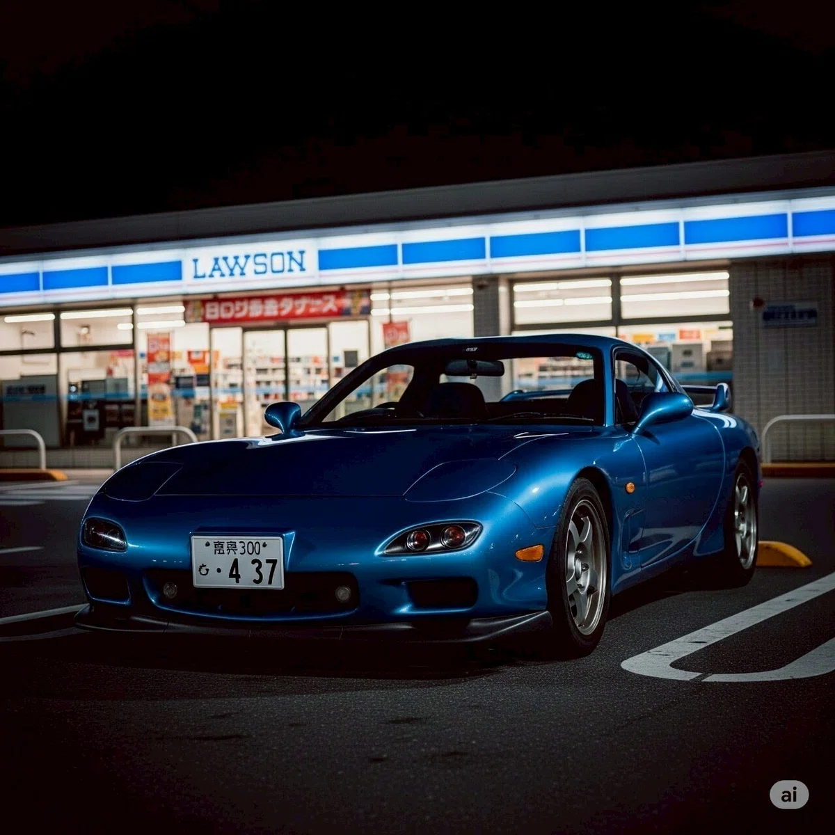 AIの自動車画像No.80│MAZDA RX-7｜Romaネコ (ローマネコ)