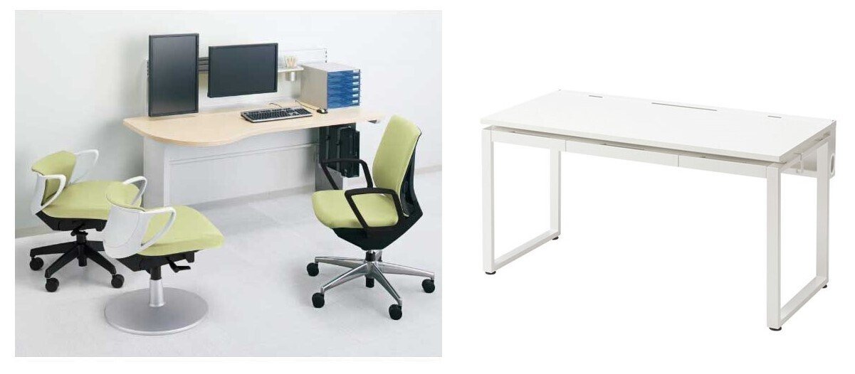 診察デスクワゴン　整骨院や企業等のデスクに 診察机・診察デスク コクヨ インフォントiシリーズ 天板