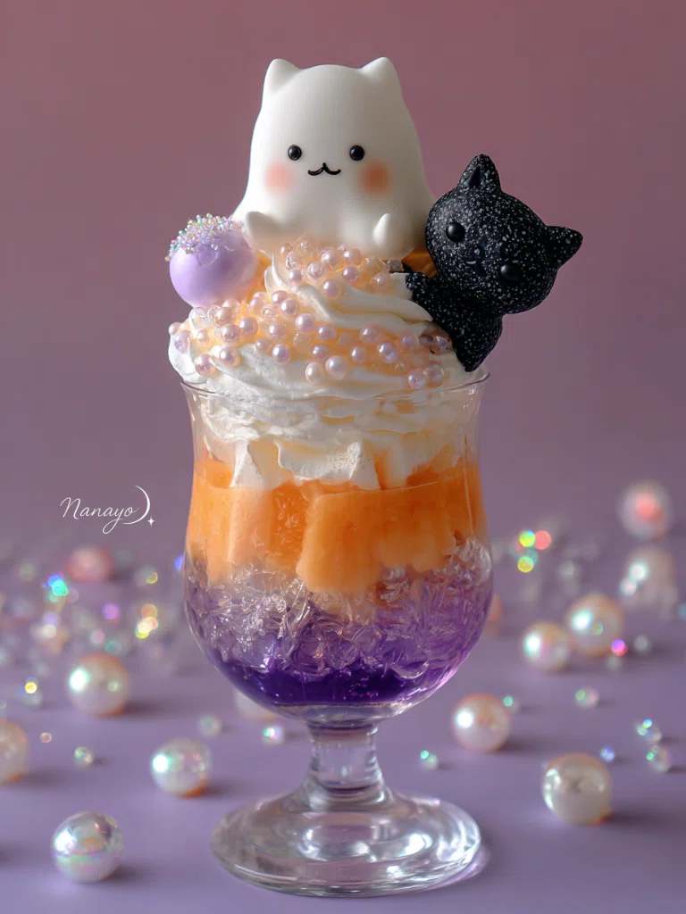 公開プロンプト】おばけパフェの作り方 👻Happy Halloween