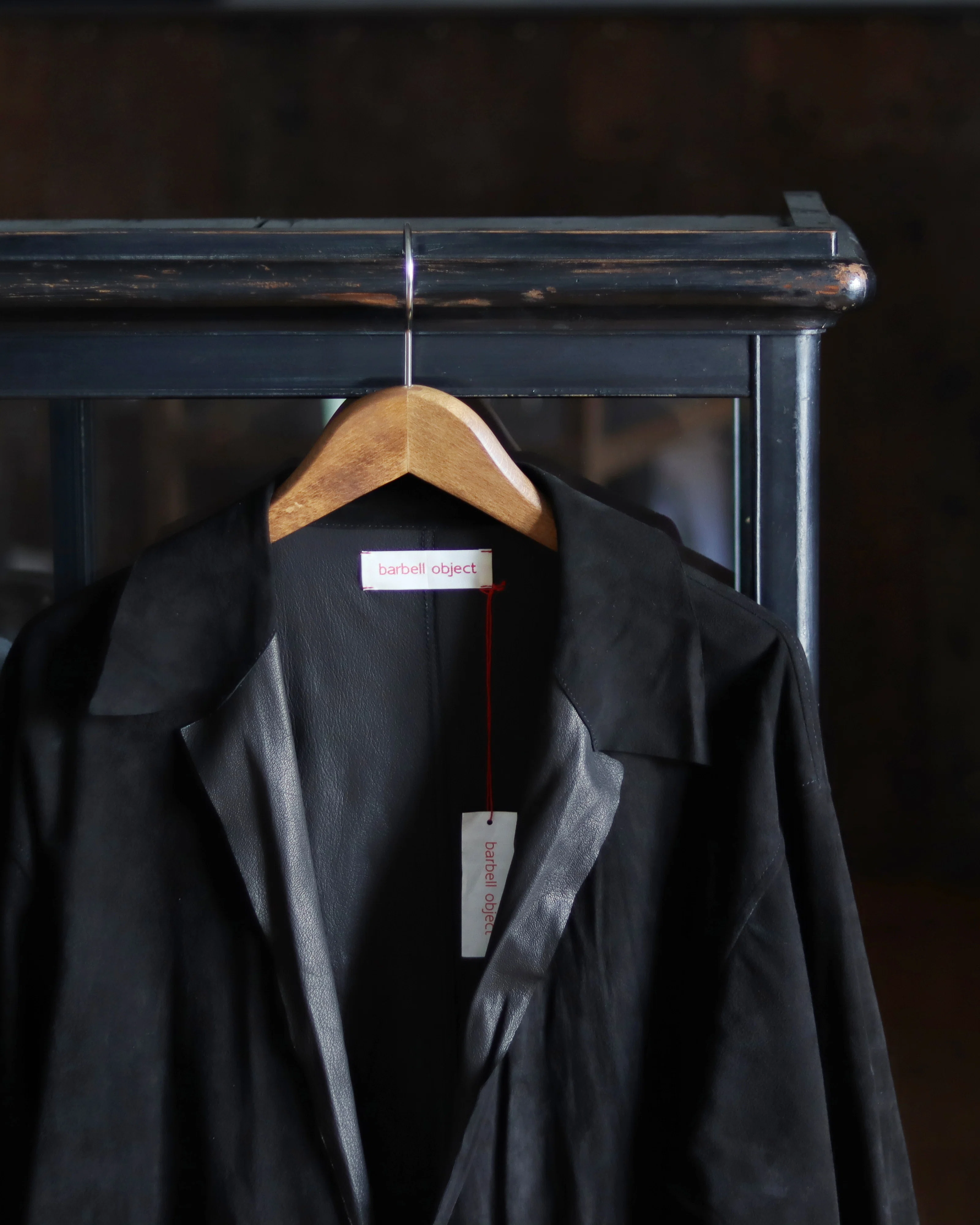ジャケット・アウター barbell object 25aw leather 3b sh BLACK leather 3b sh(black) - H-L