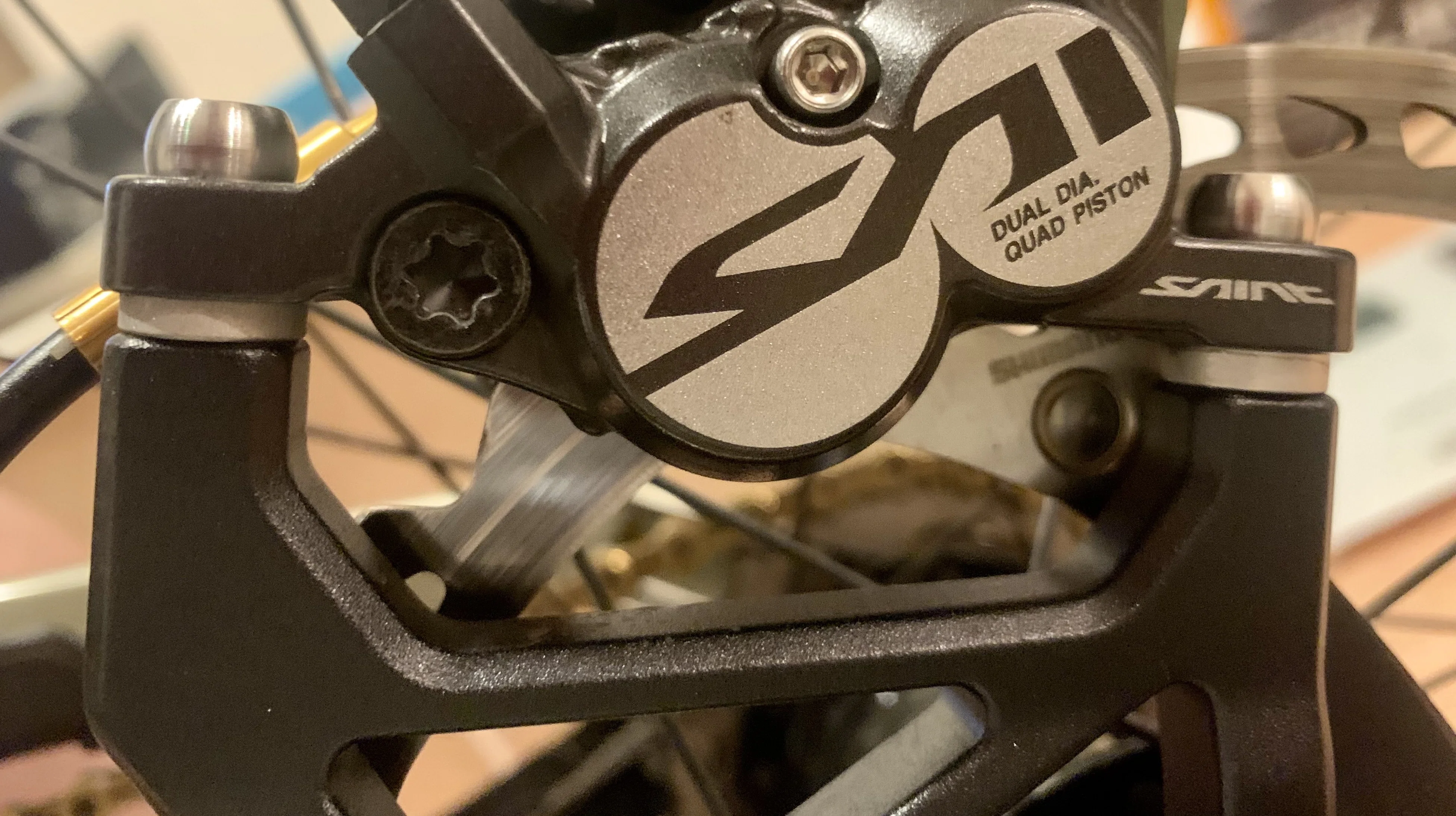 MTBディスクブレーキ trp 前後 ローター付き ダウンヒル shimano
