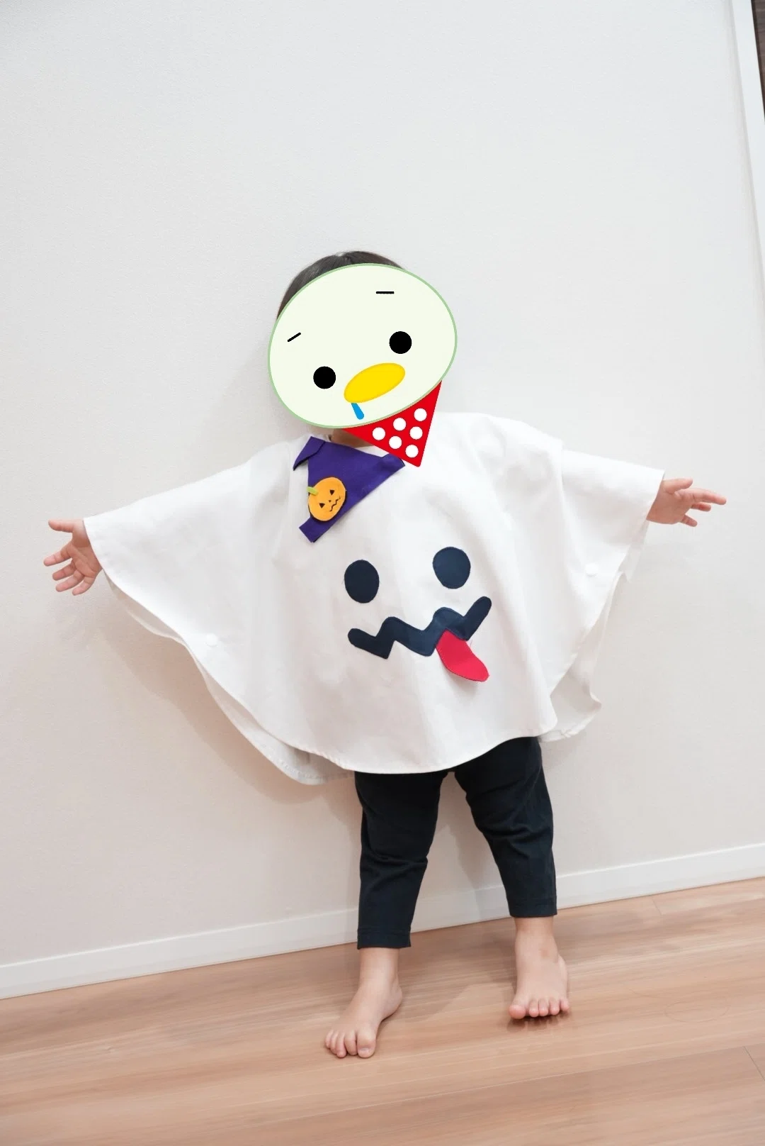 おばけ ポンチョ 作り方