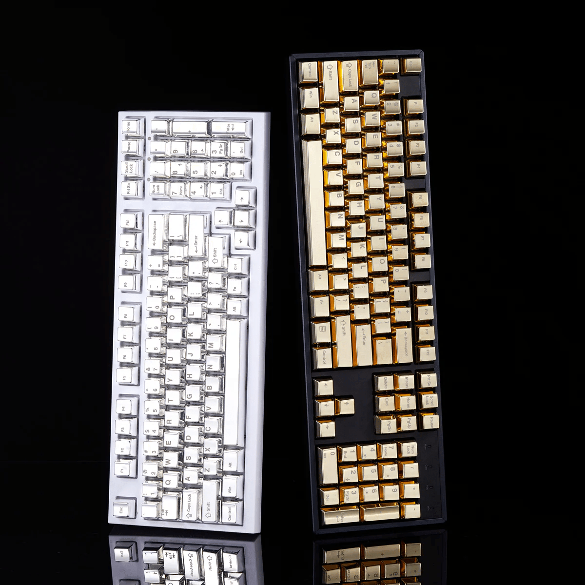 Awekeys フルメタルキーキャップセット Frigg Silver フルメタルキーキャップセット - Hello Silver – Awekeys