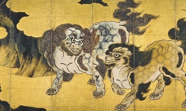 noteで学ぶ 日本の名画とアート思考 】 狩野永徳《唐獅子図》に