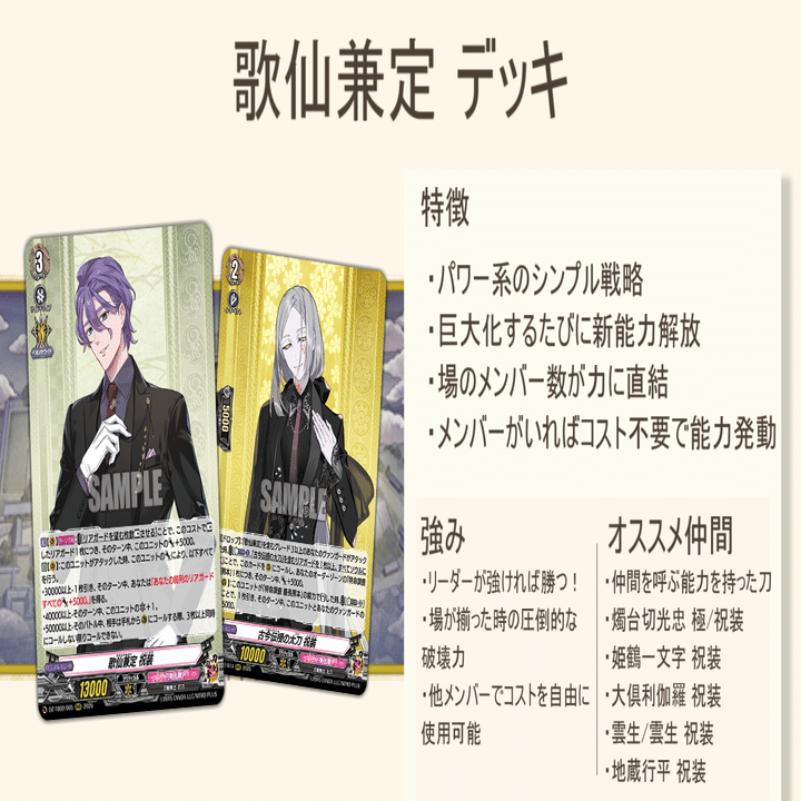 ヴァンガード】歌仙兼定 祝装デッキ【解説:紹介】｜カミ