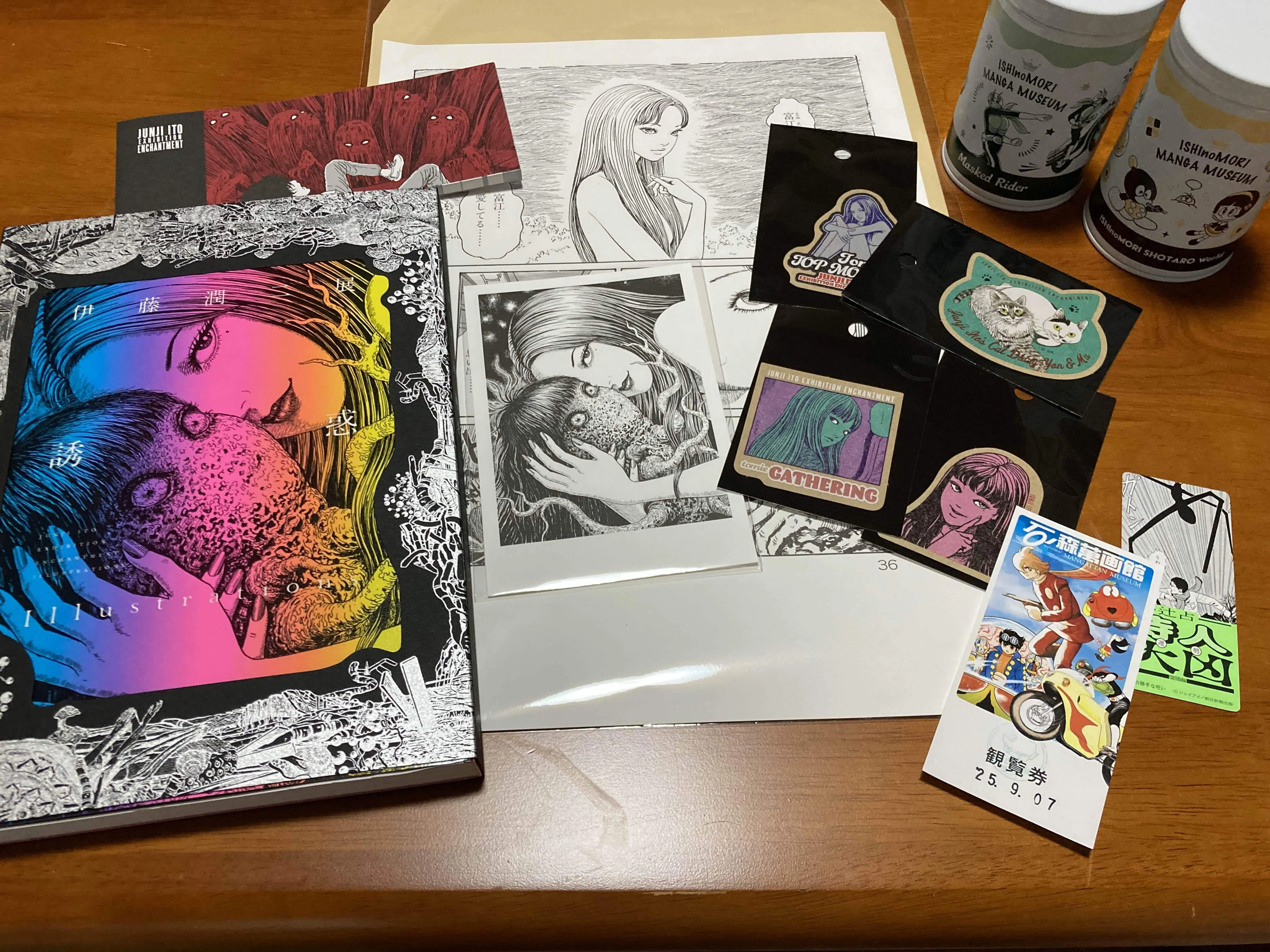 石ノ森萬画館で開催中の「伊藤潤二展 誘惑 JUNJI ITO EXHIBITION」に