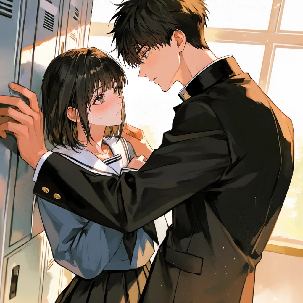 私が萌えるシチュエーション💕│カップル✕壁ドン│AIイラスト│PixAI
