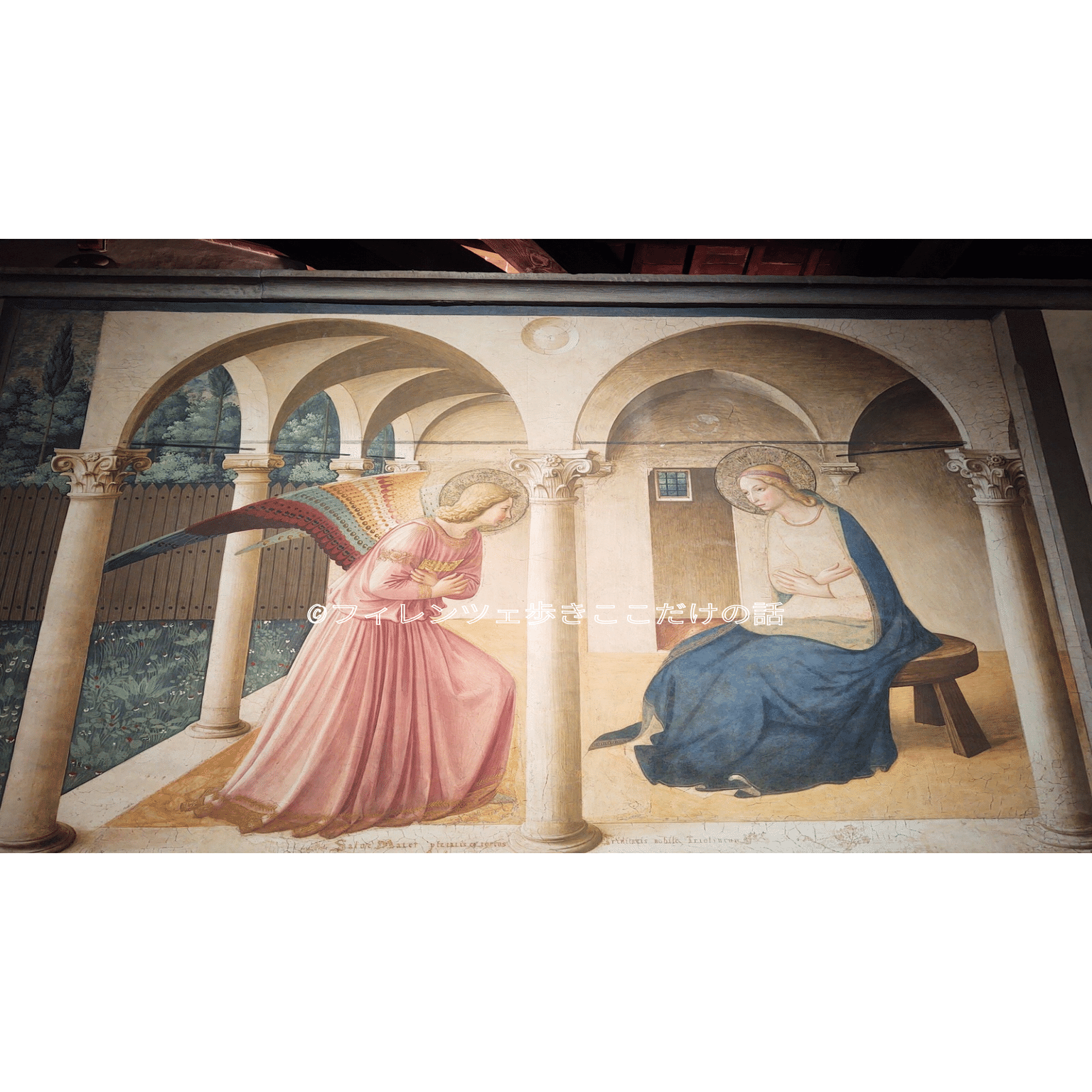 フラ・アンジェリコ 「受胎告知」 サン・マルコ美術館｜フィレンツェ