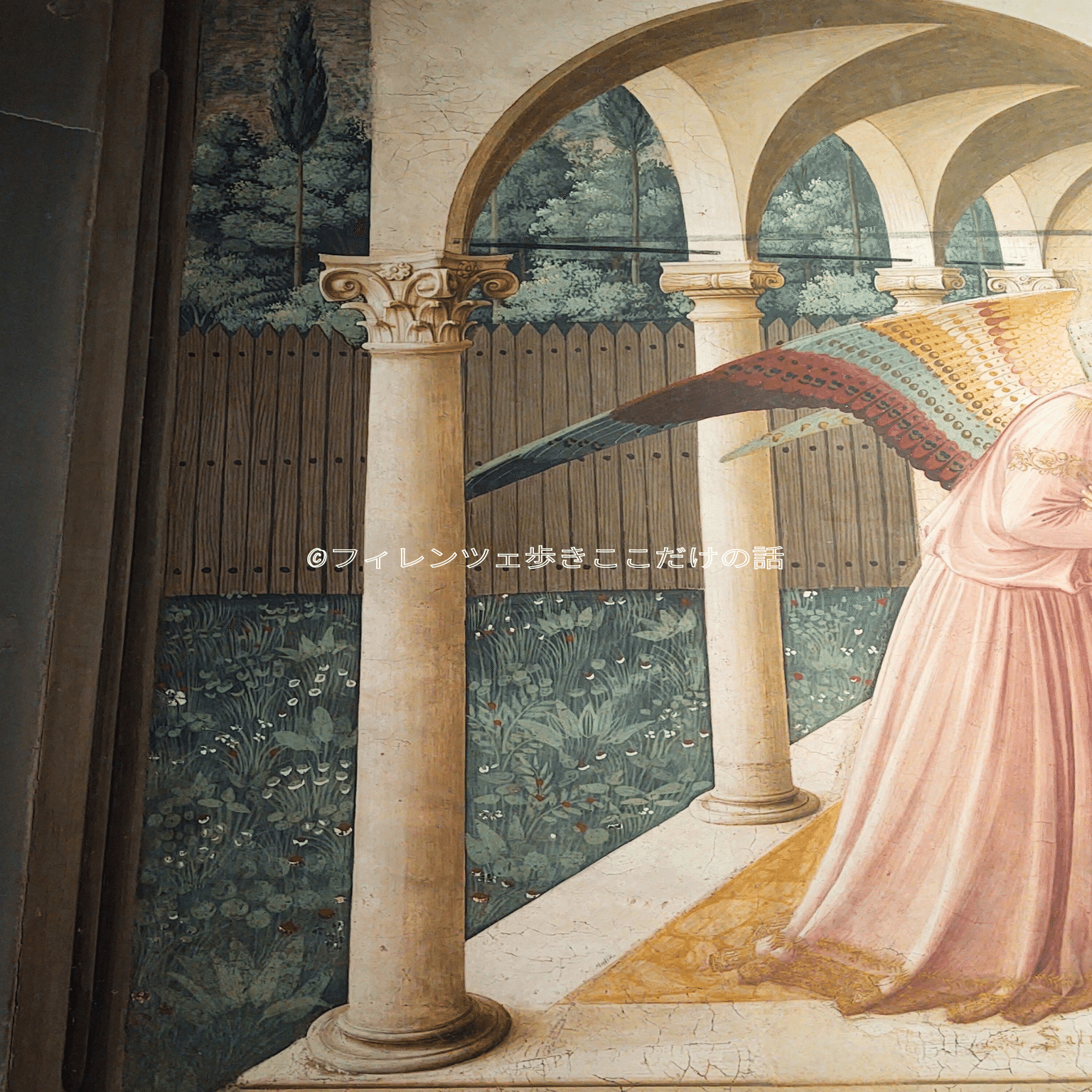 フラ・アンジェリコ 「受胎告知」 サン・マルコ美術館｜フィレンツェ