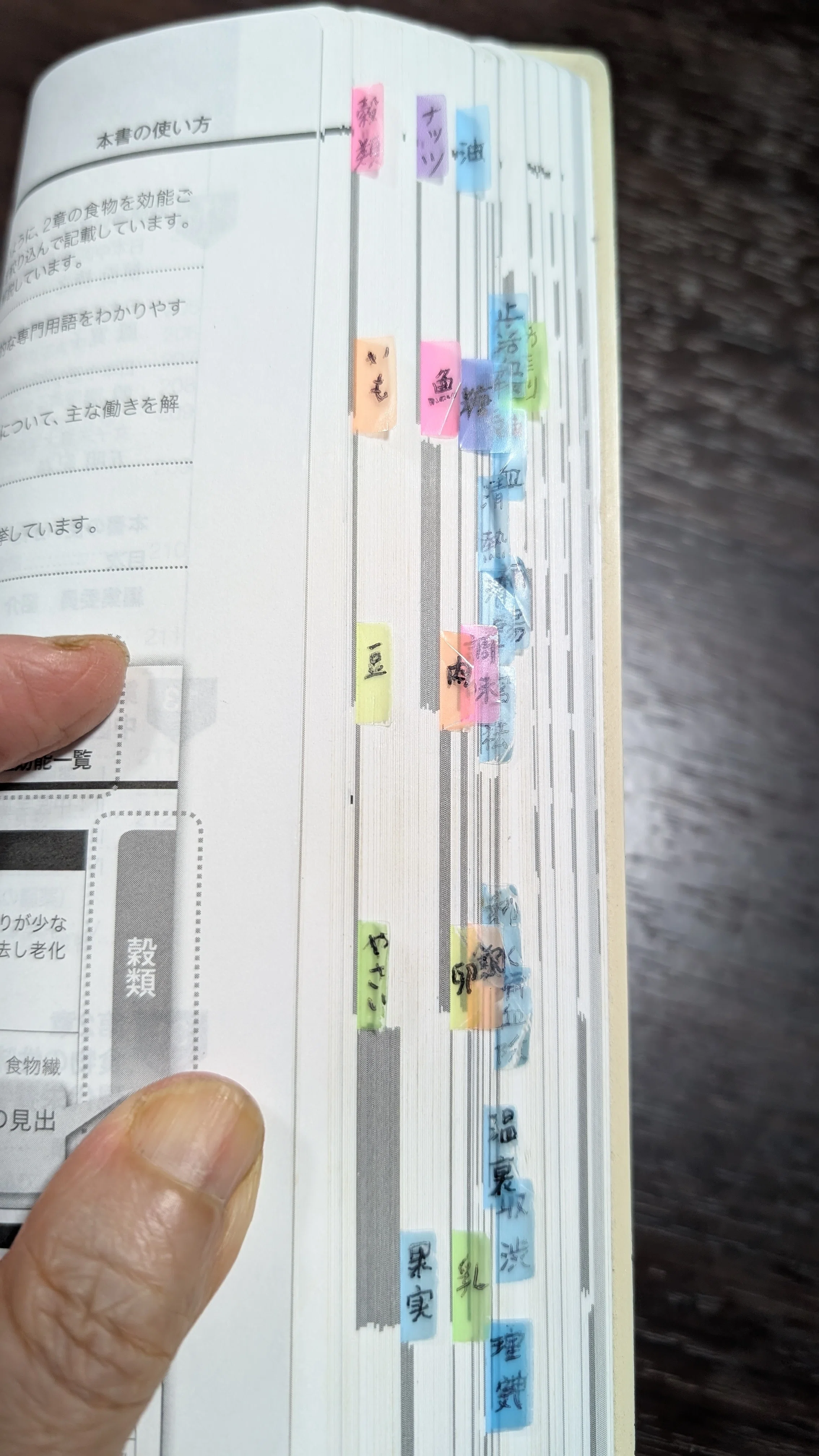 薬膳事典（食物性味表）には付箋が便利｜川上えりこ｜50代から、AIで