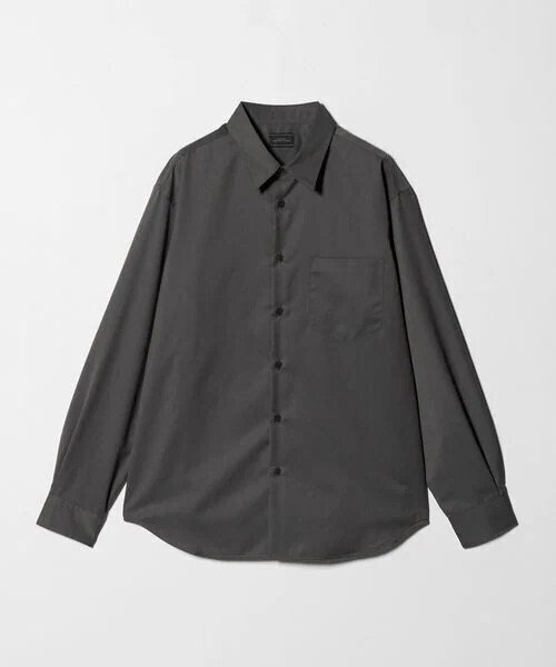 MUJI Labo ウール混ダークグレーシャツ M 2025年最新】muji labo