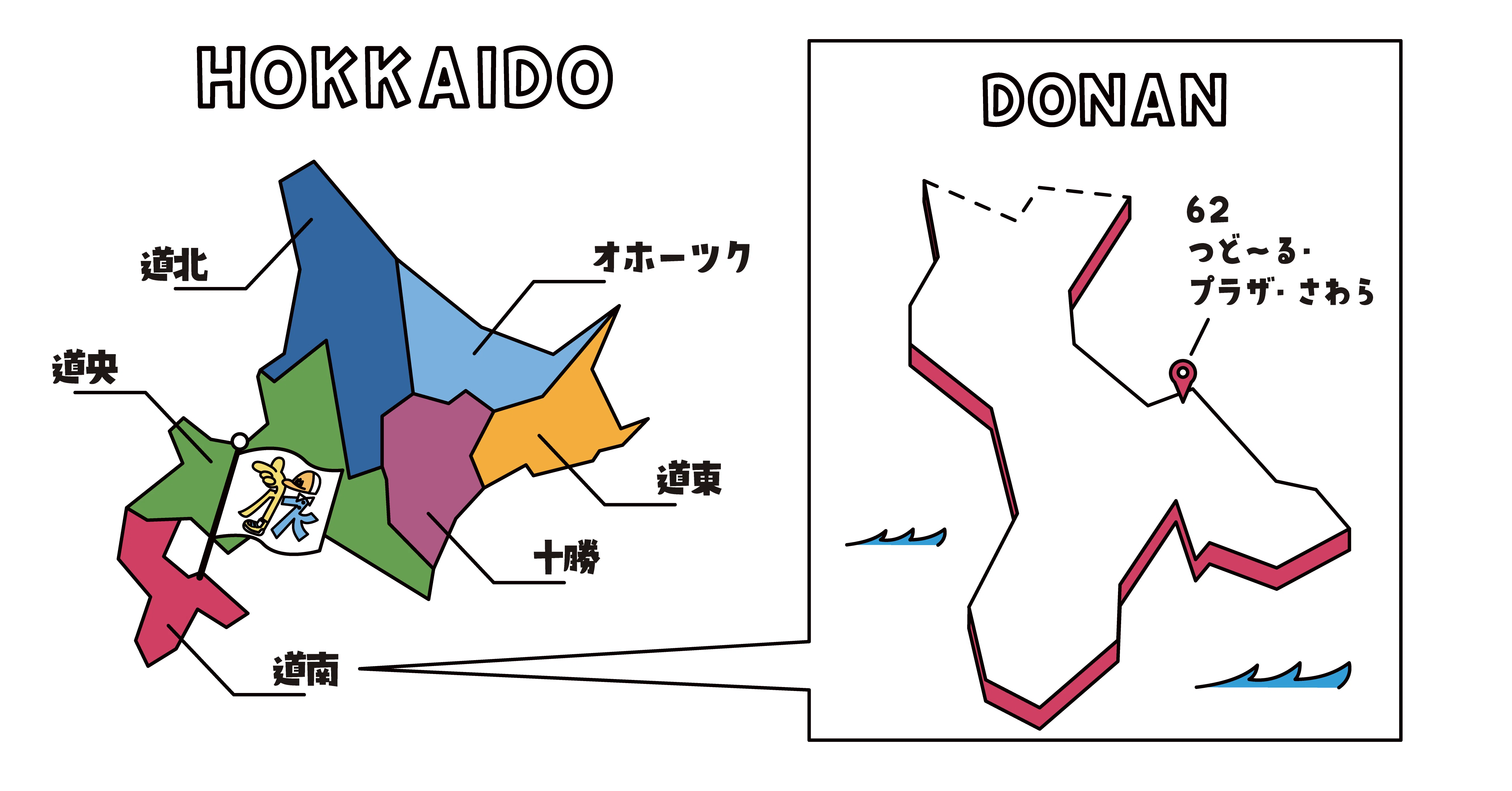 旅する図解「道の駅」｜北海道 つど～る・プラザ・さわら−噴火湾を