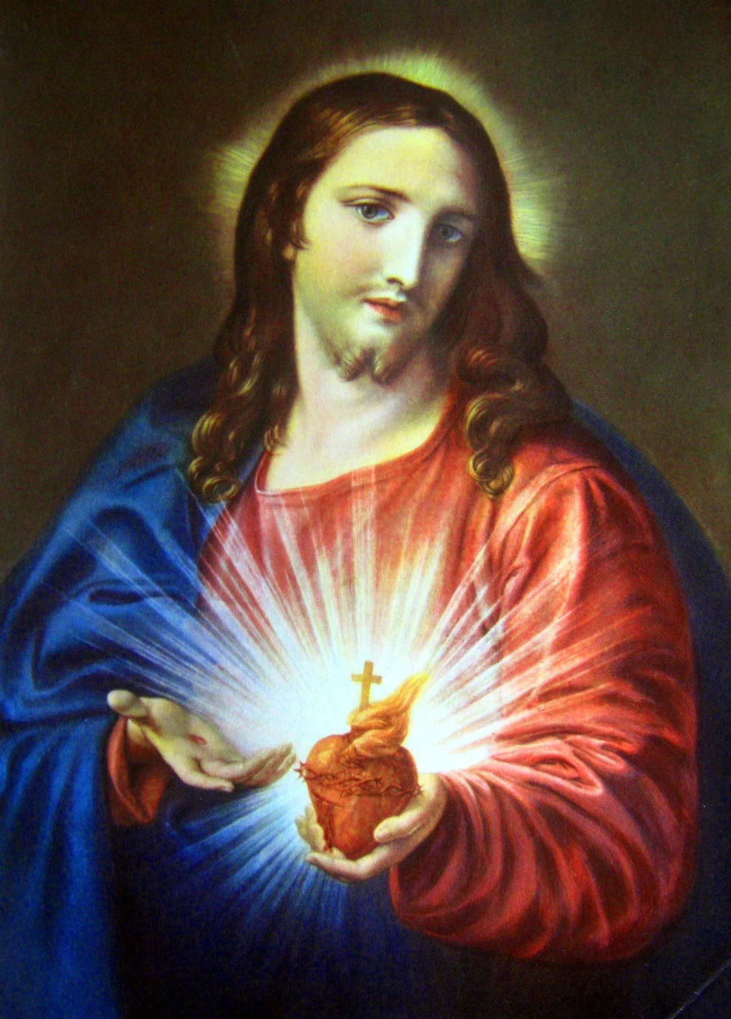 Sacred Heart (聖心)絵画 by Joseph Kurhajec 剣に貫かれた心臓：竹久夢二『山へよする』研究⑫｜表現急行の人