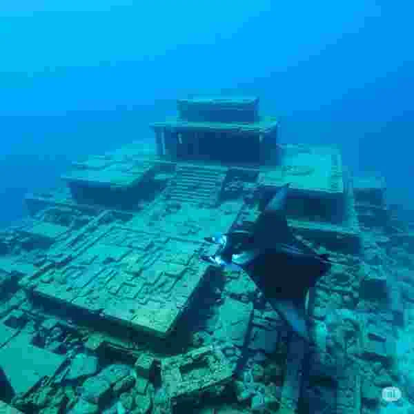 海底遺跡 （与那国島 風） 写真素材（サンプル）01