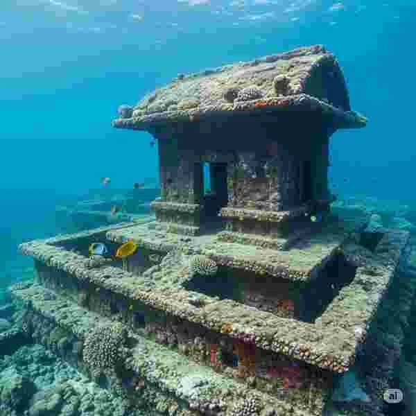 海底遺跡 （与那国島 風） 写真素材（サンプル）03