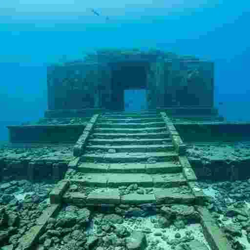 海底遺跡 （与那国島 風） 写真素材（サンプル）022