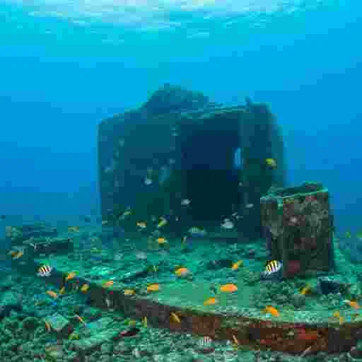 海底遺跡 （与那国島 風） 写真素材（サンプル）020