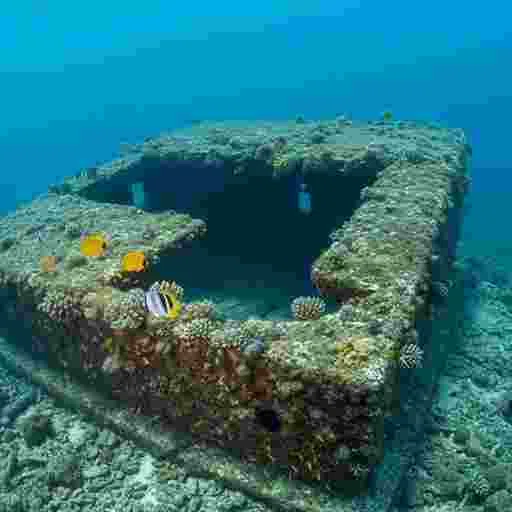 海底遺跡 （与那国島 風） 写真素材（サンプル）016