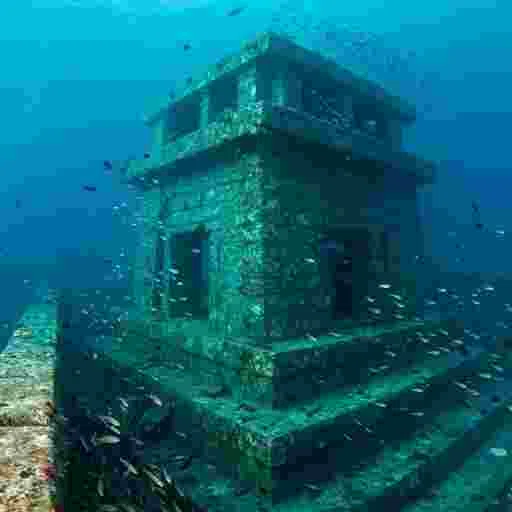 海底遺跡 （与那国島 風） 写真素材（サンプル）08