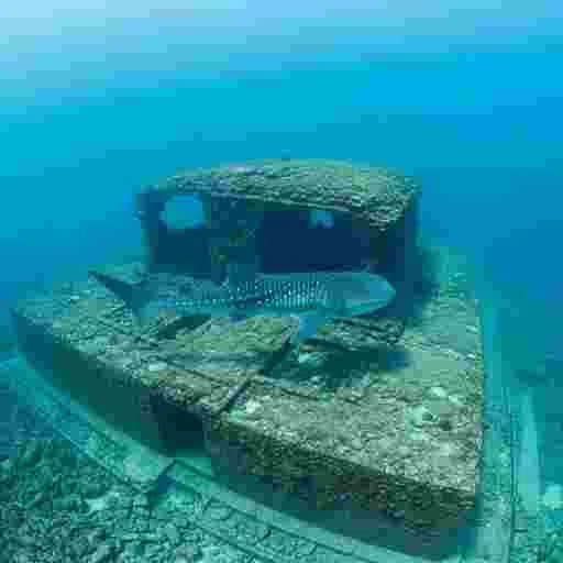 海底遺跡 （与那国島 風） 写真素材（サンプル）017