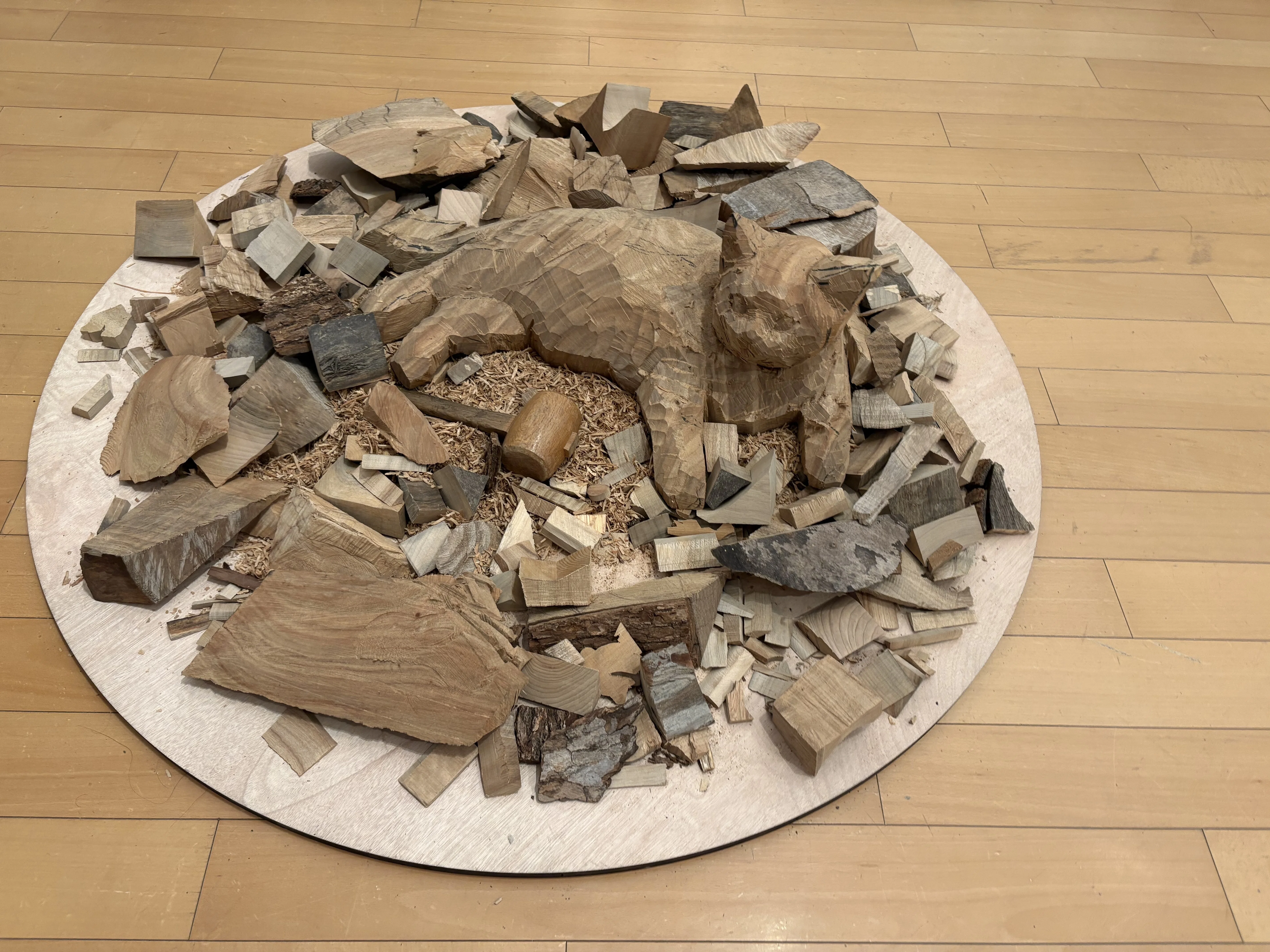 はしもとみお木彫展に行ってきた｜くろねこ