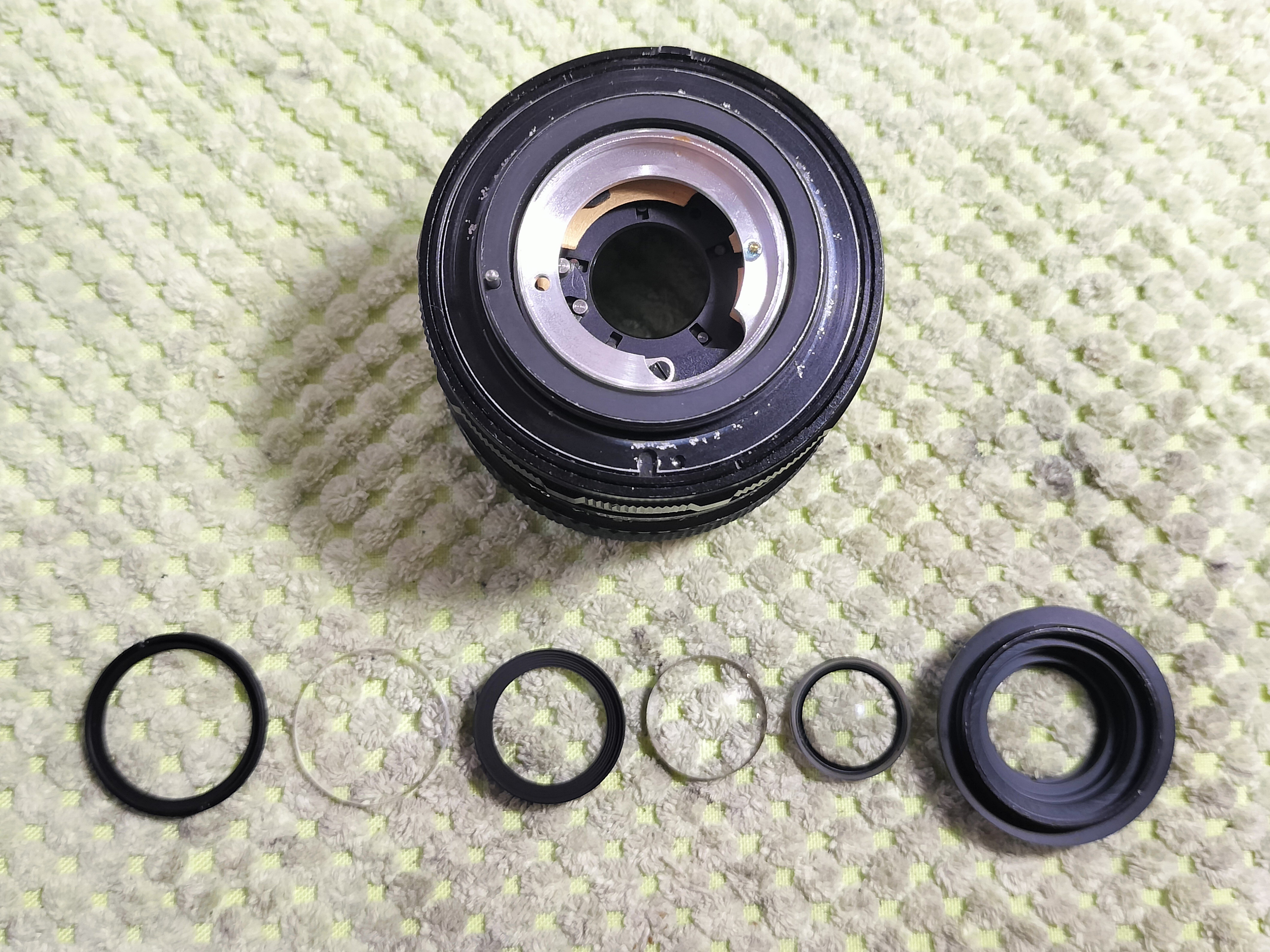 Fuji EBC Fujinon-W 35mm F/2.8 M42の分解｜フィルムカメラ修理の