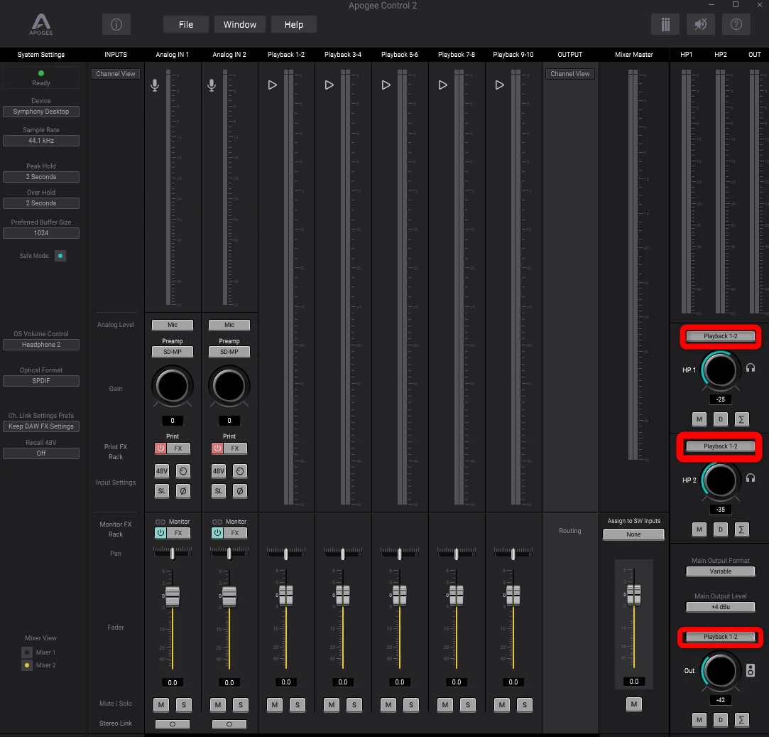 Apogee Control 2の使い方（APOGEE Symphony Desktop）｜8nm
