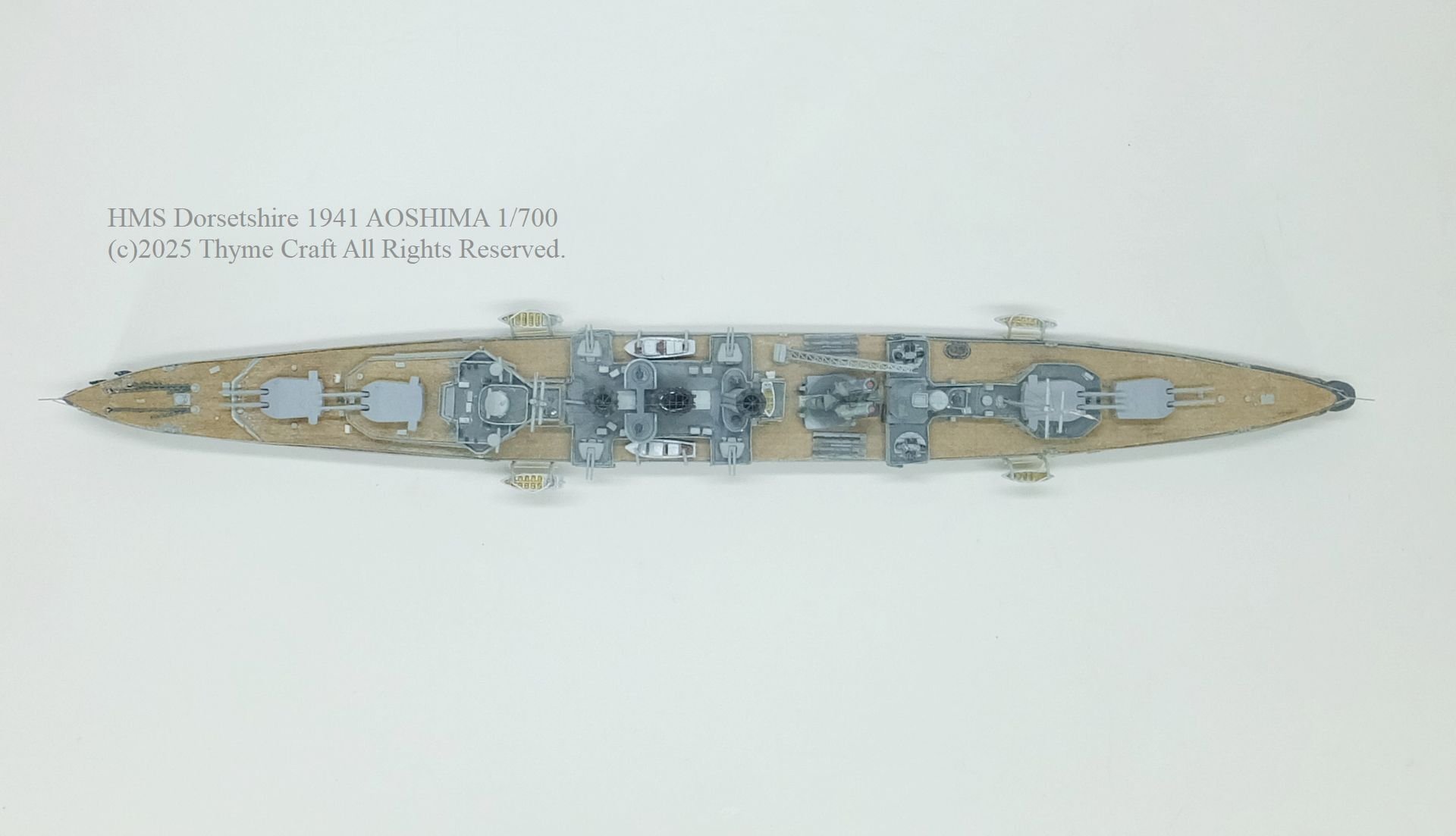 HMS Dorsetshire 1941 英国海軍ドーセットシャー 1941 (AOSHIMA 1/700