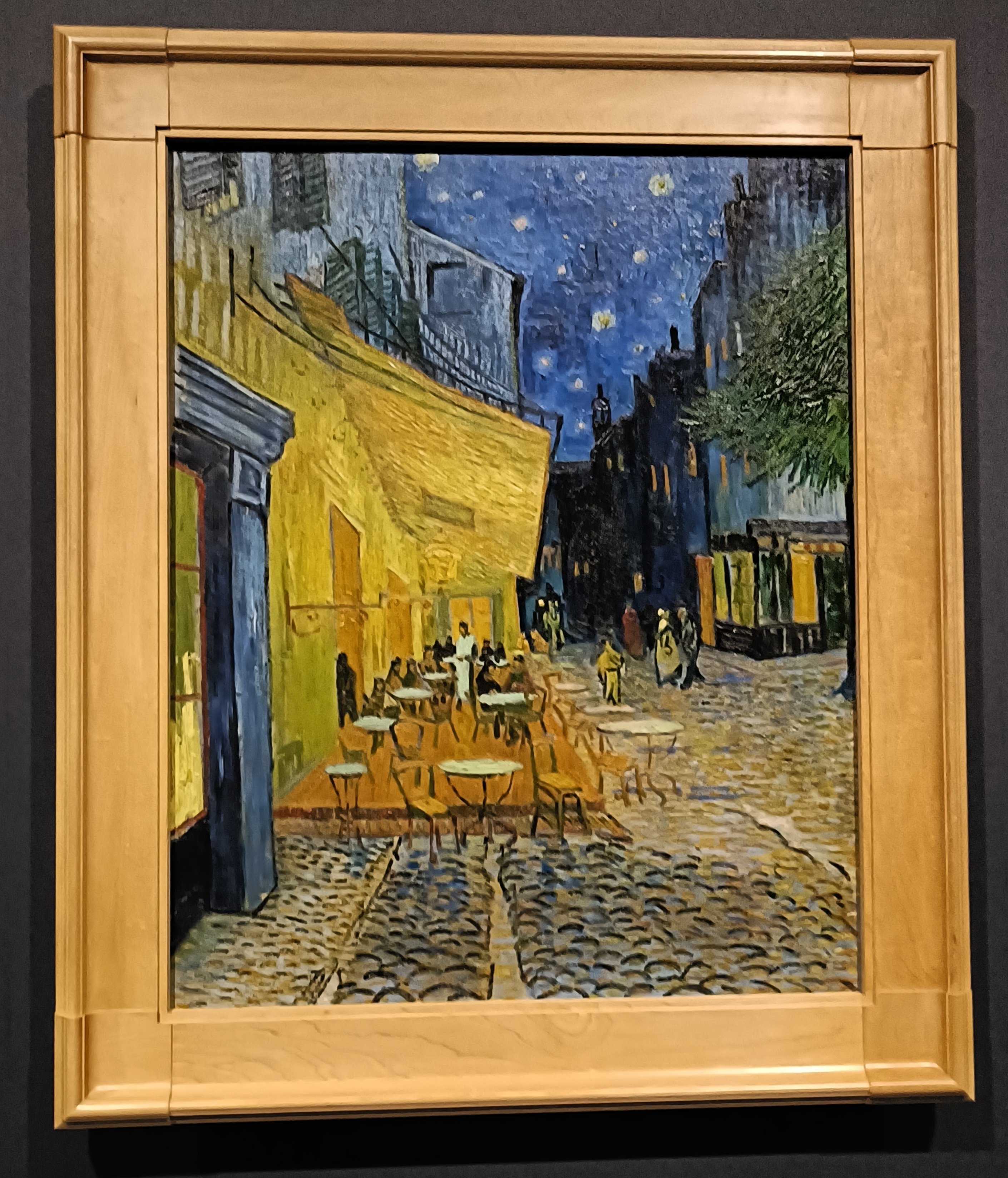 ゴッホ 「夜のカフェテラス」 習作 肉筆原画 模写 大ゴッホ展『夜の