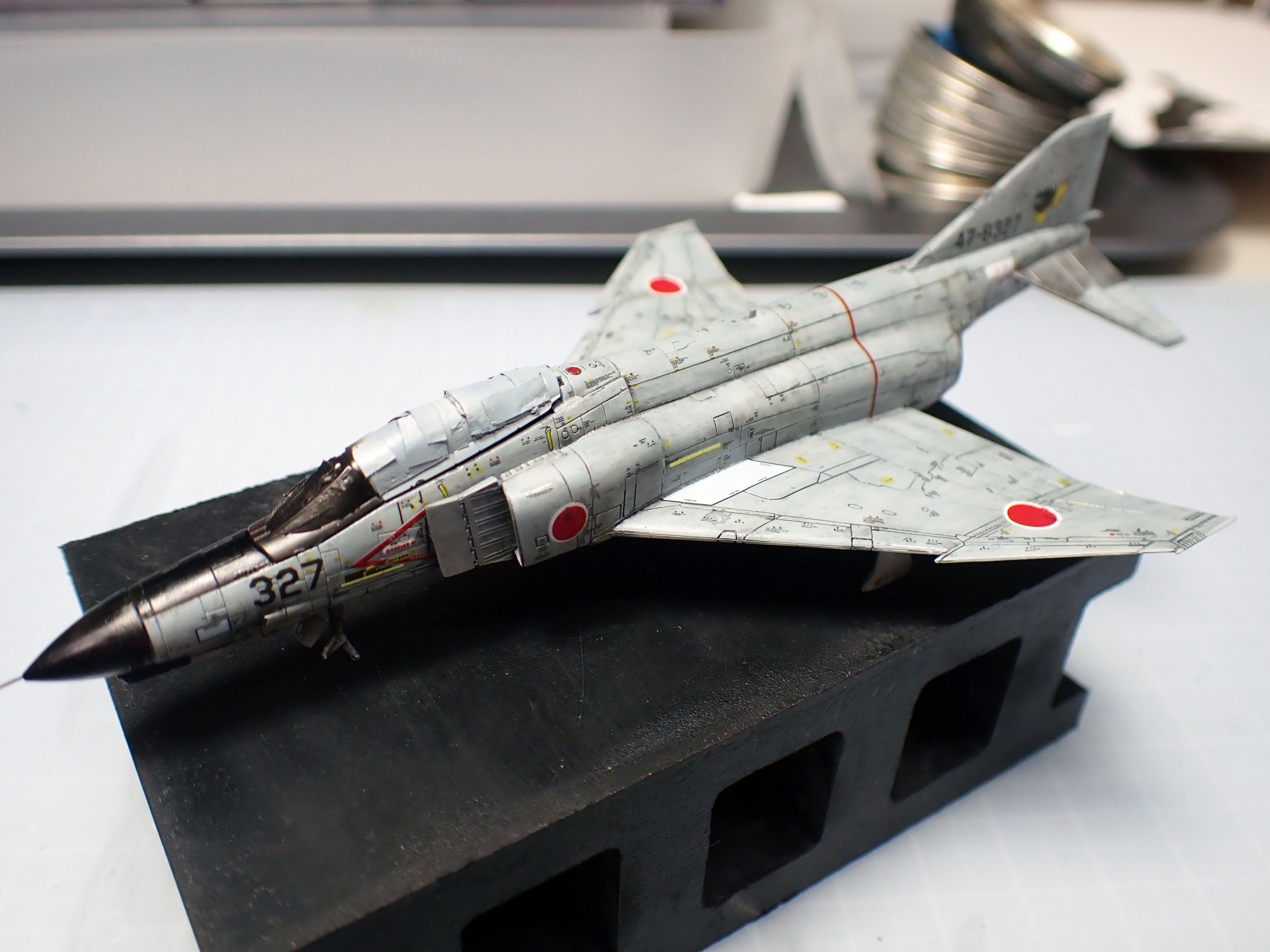 でっかい500円玉：1/144 技MIX F-4EJ ファントム｜積みプラで詰んだAKI