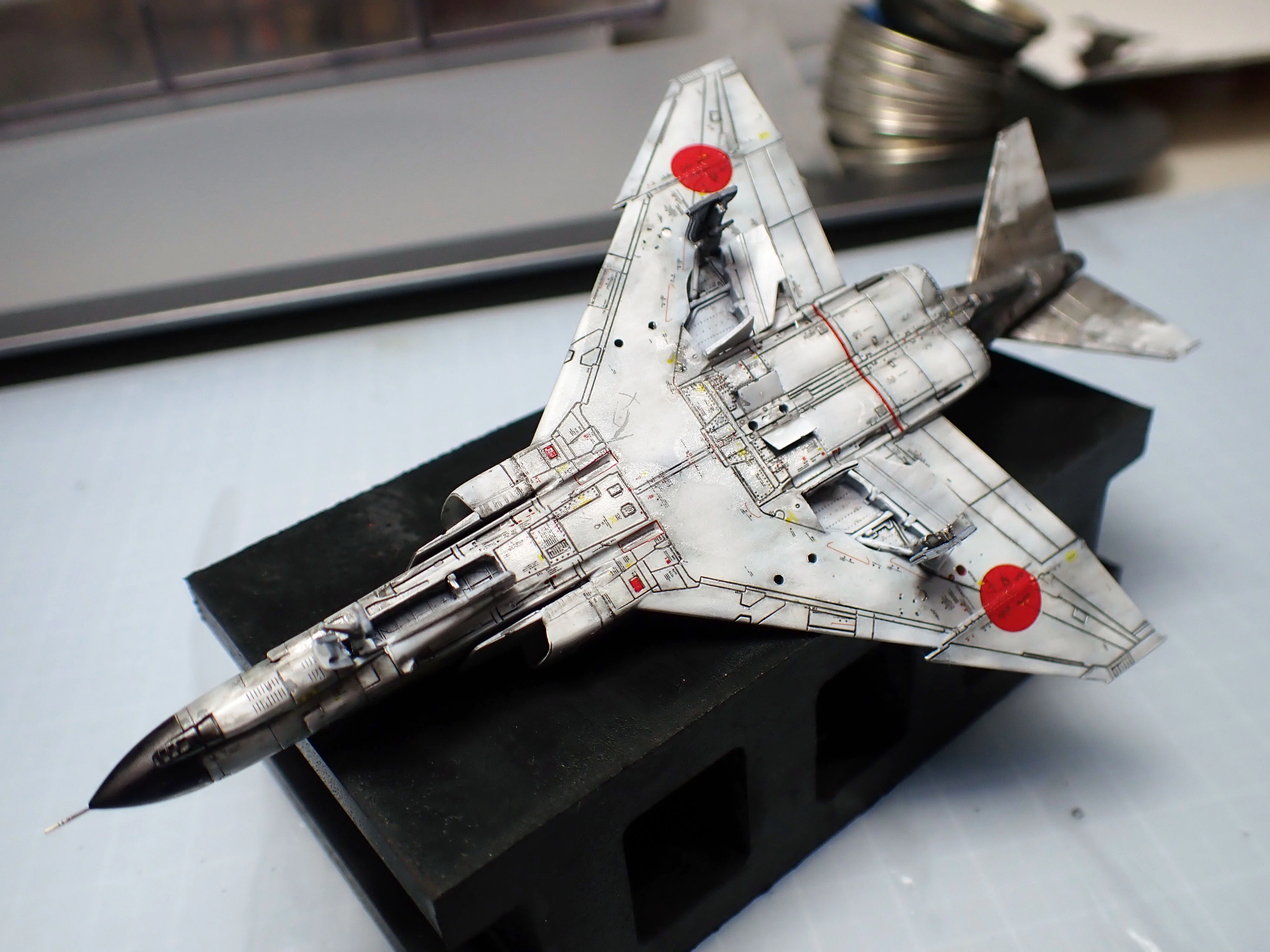 でっかい500円玉：1/144 技MIX F-4EJ ファントム｜積みプラで詰んだAKI