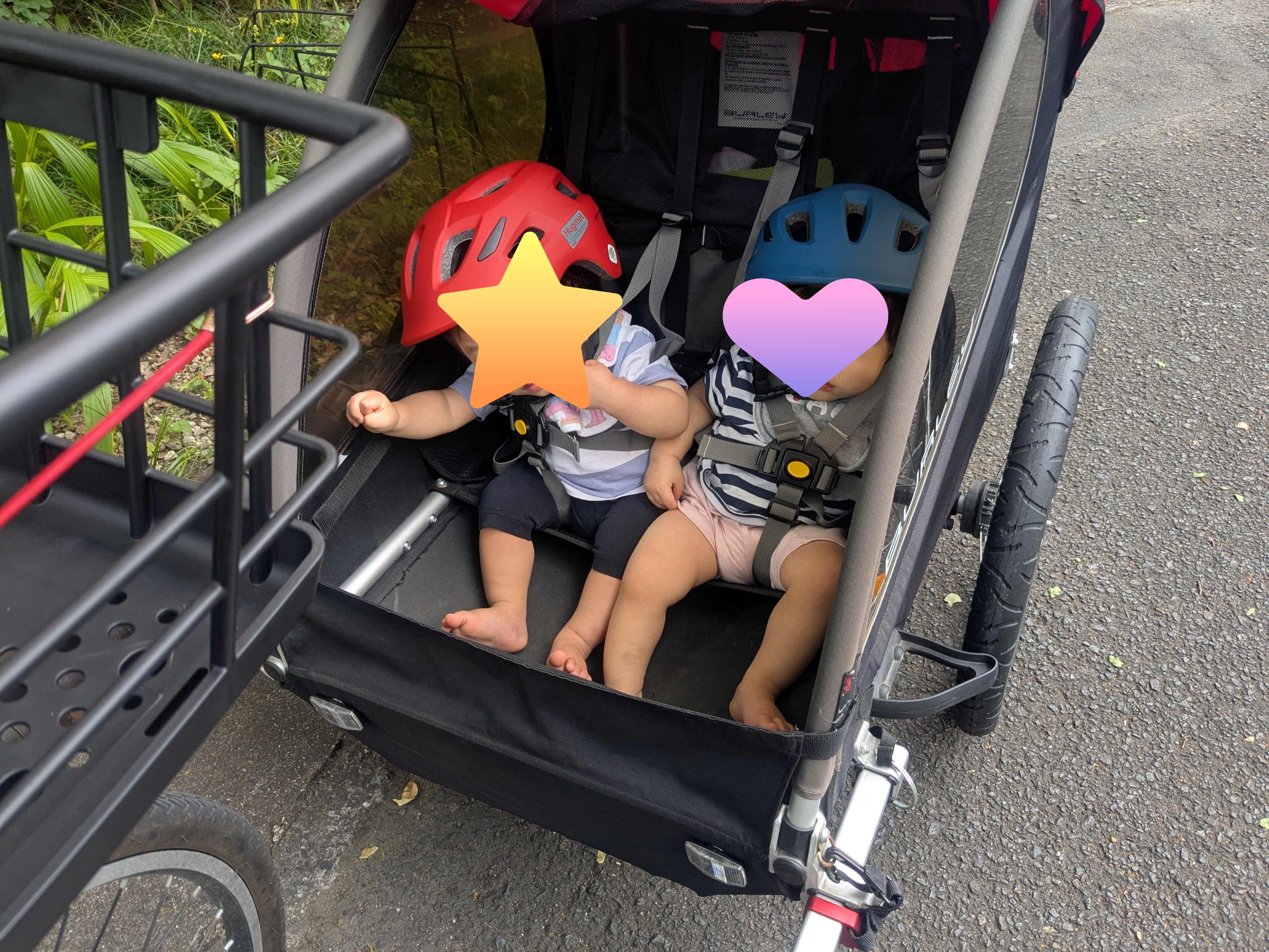 双子育児】新しい登園スタイル！｜zazaza712