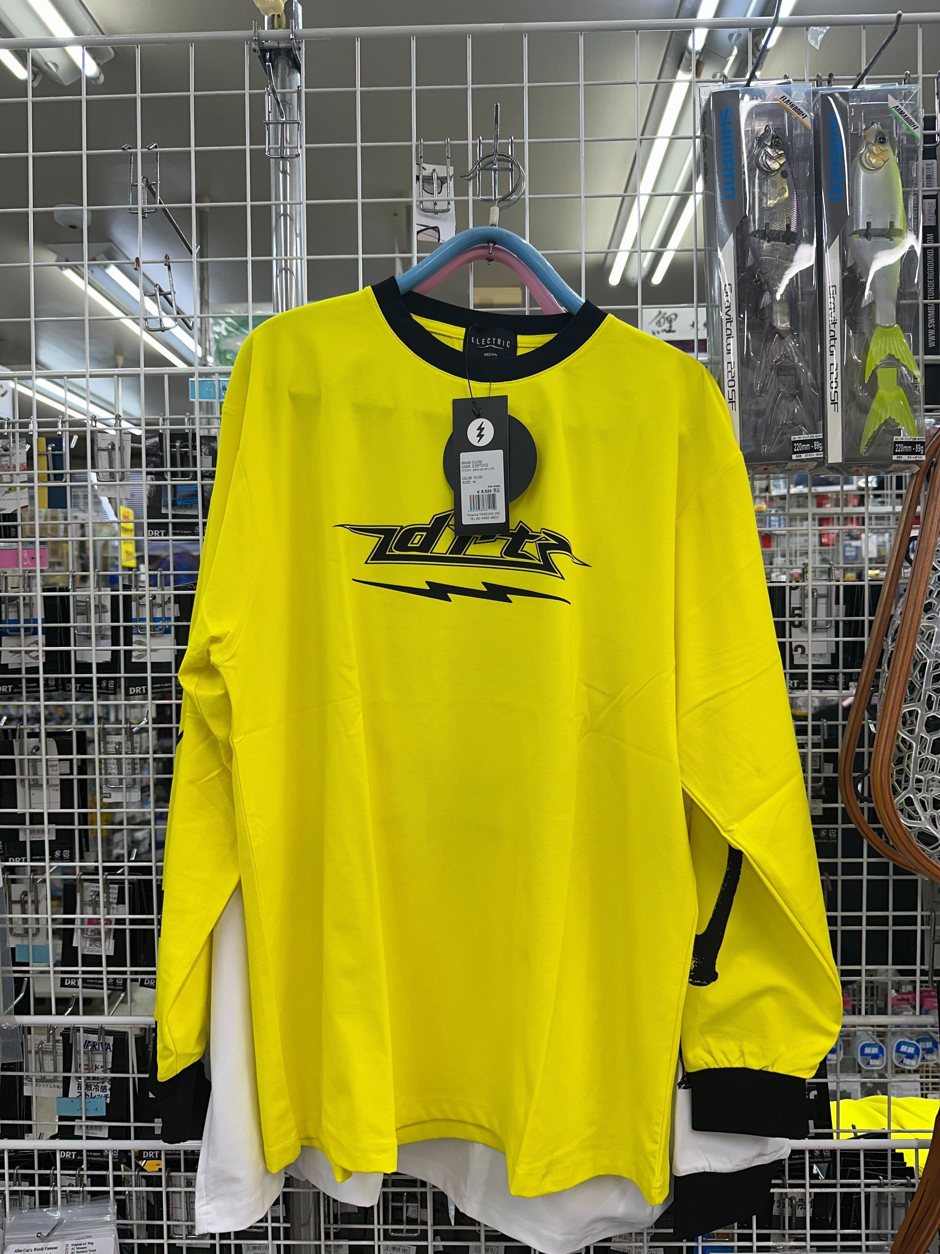 エレクトリック×DRT カスタムドライフーディー　イエロー　M エレクトリック×DRT カスタムドライフーディー イエロー M