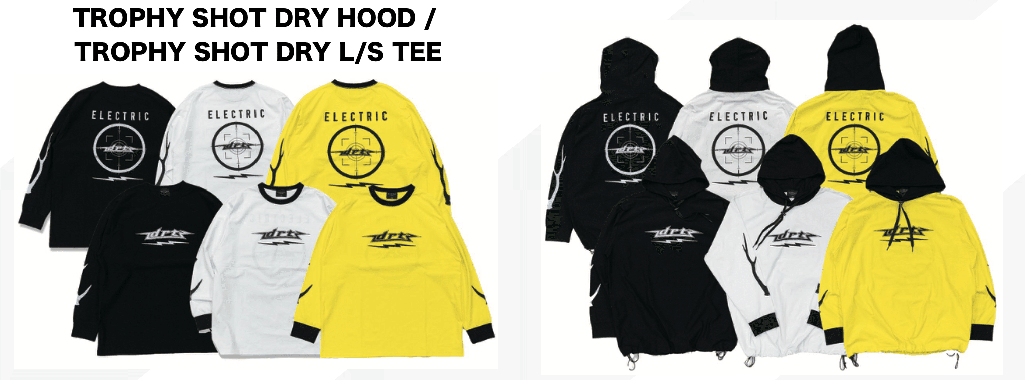 釣りにも街にも！DRT×ELECTRICの万能ドライフーディ＆ロンT入荷しま