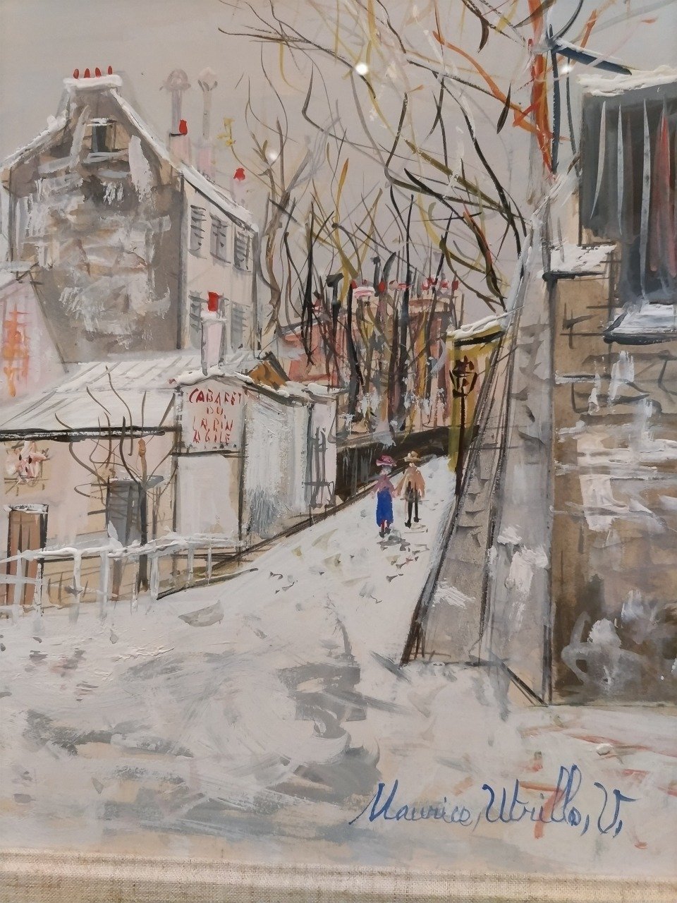 ユトリロ、アブルヴォワール通り、超希少、新品額付、状態良好 ユトリロ、アブルヴォワール通り、超希少、新品額付、状態良好