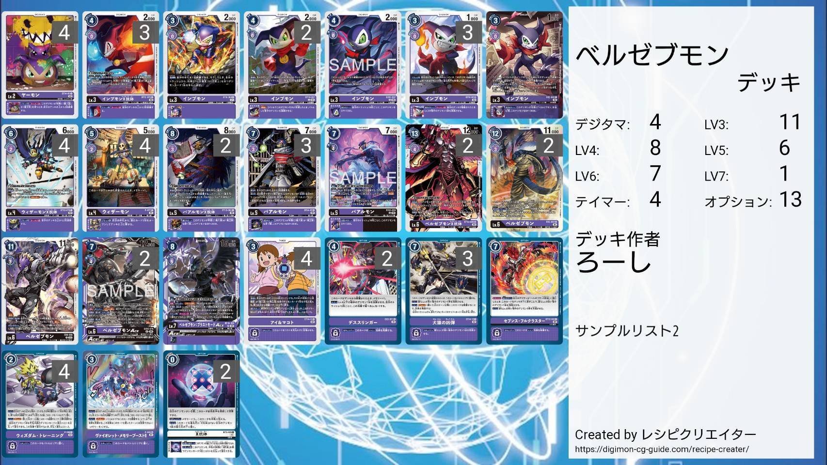 ベルゼブモンACEきてからの調整記録置き場｜ろーし