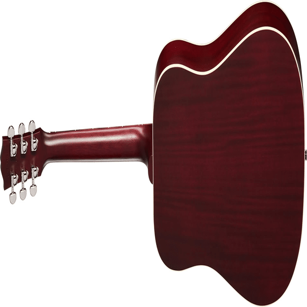 渋い艶消しワインレッドと薄めのボディが特徴的な「ギブソン・ハミング