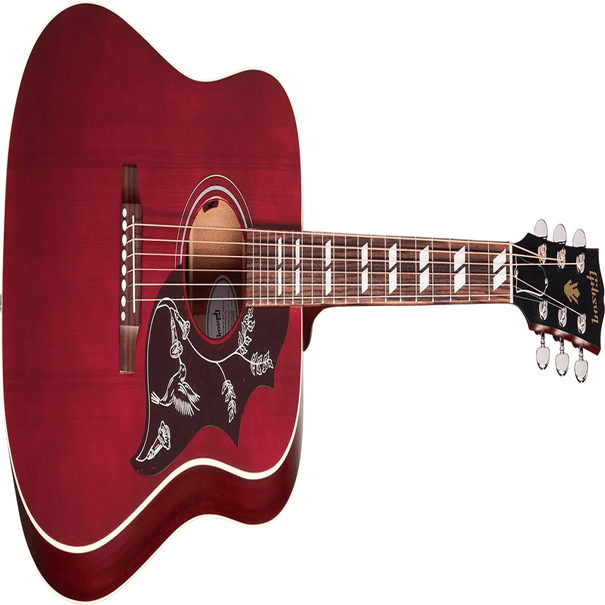 渋い艶消しワインレッドと薄めのボディが特徴的な「ギブソン・ハミング