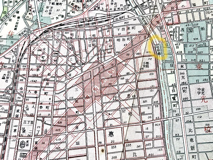 福岡市の今昔［上巻］ 明治末の堅粕橋絵葉書と福岡市の古地図から変遷を読む｜益田啓一郎