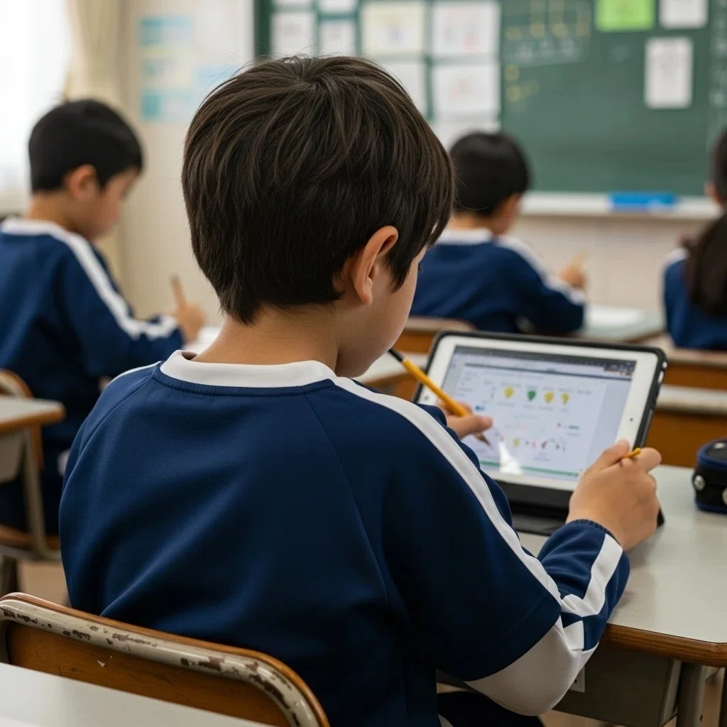 ICT教育 小学校 写真素材01