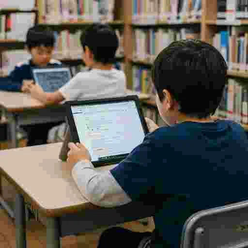 ICT教育 小学校 写真素材（サンプル）08