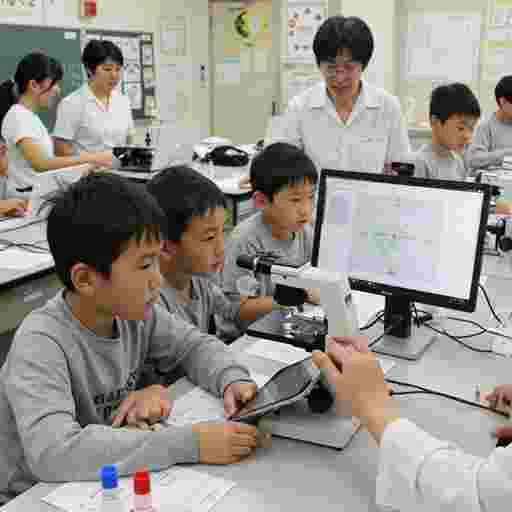 ICT教育 小学校 写真素材（サンプル）05