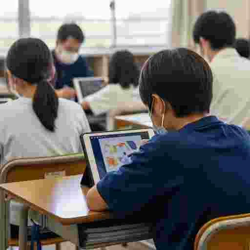 ICT教育 小学校 写真素材（サンプル）022
