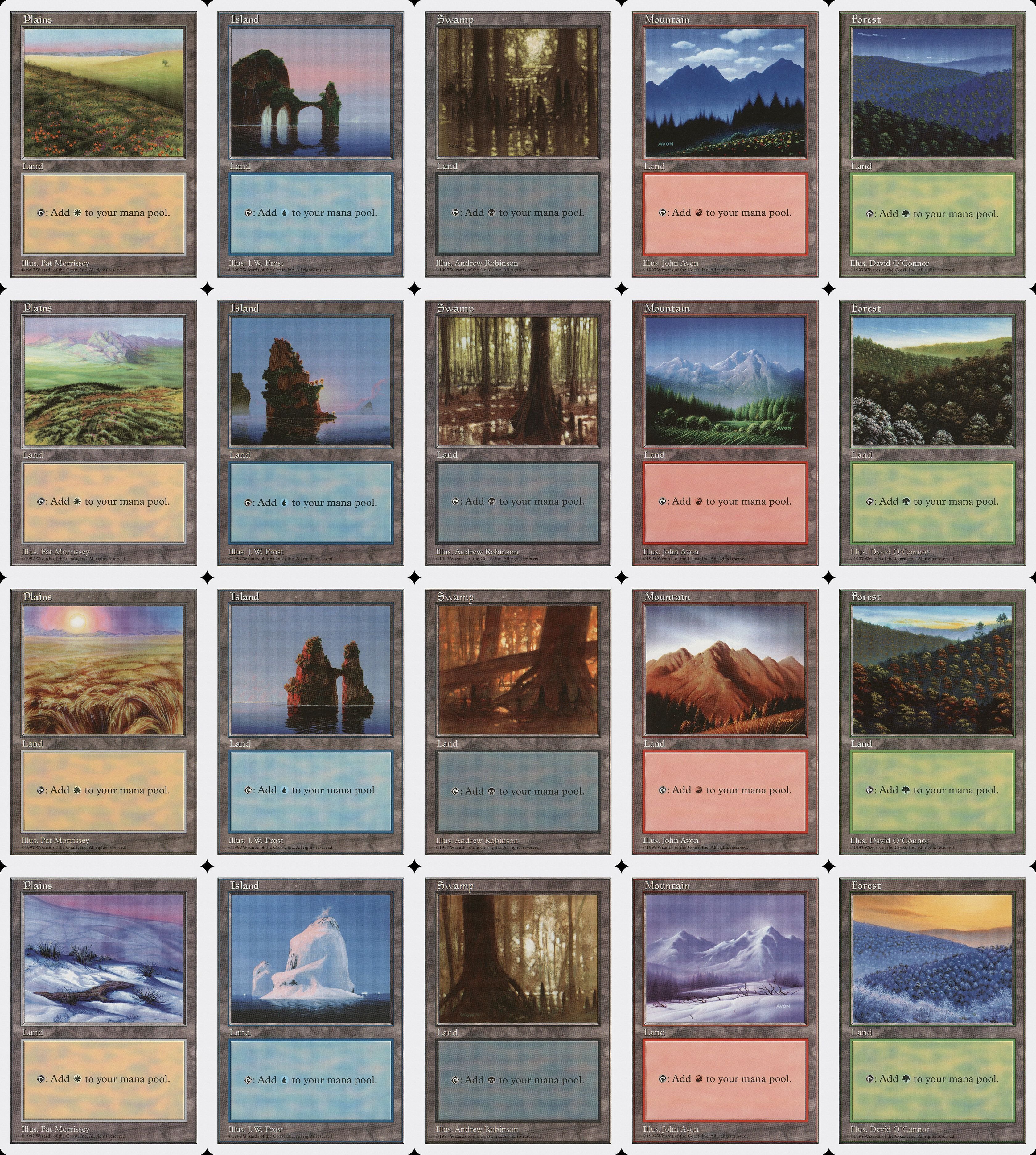 5版土地とパワー9｜ルナール