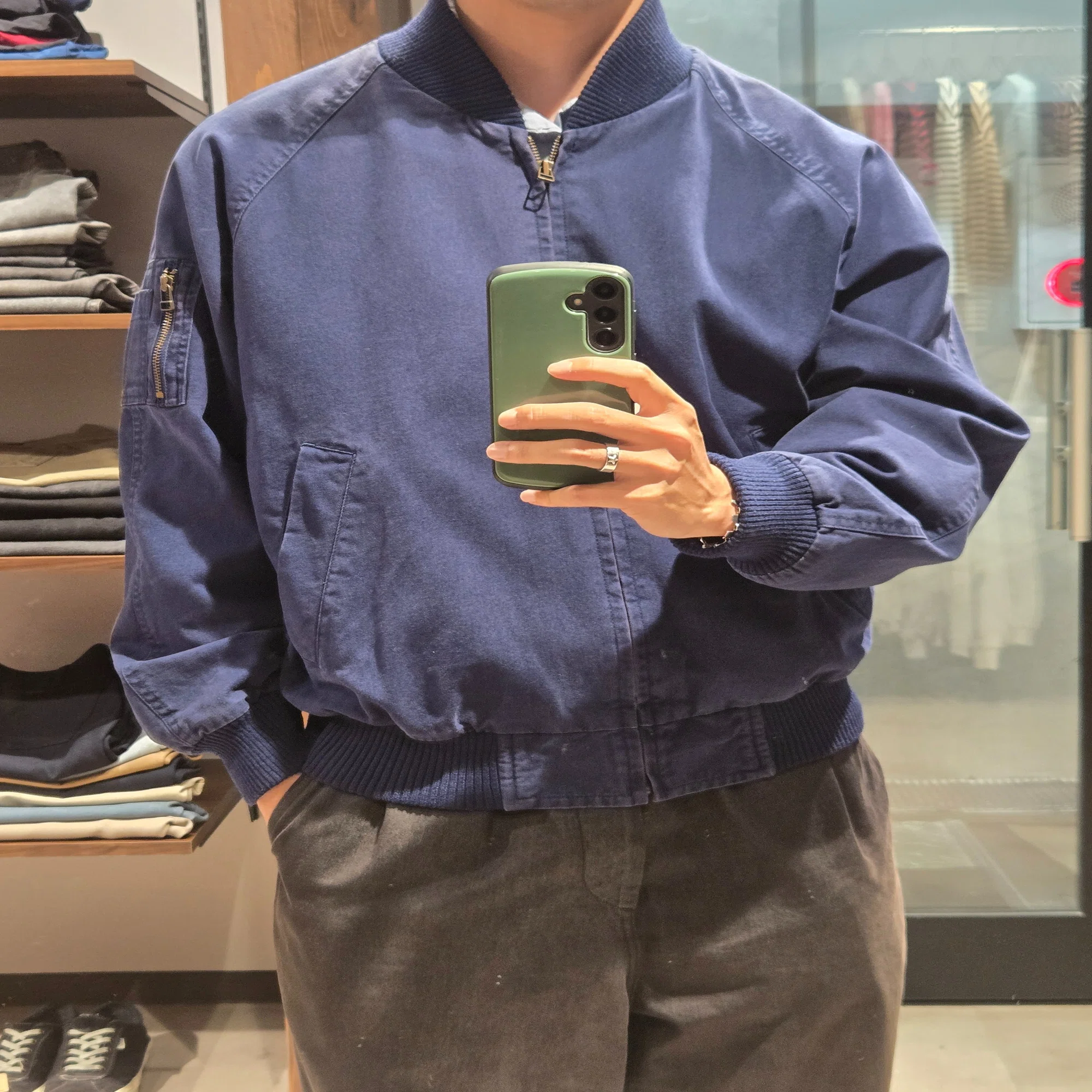 私的名作 Eddie Bauer MA-1 Type Jacket ｜小倉 古着屋 Border Line